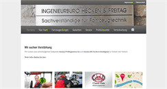Desktop Screenshot of hecken-freitag.de